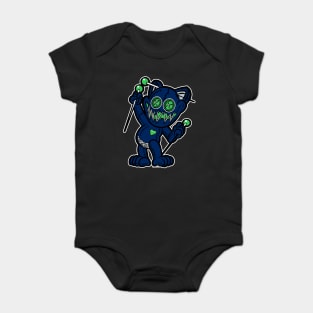 Happy VooDoo Kitty Cat Doll Seattle Colors Baby Bodysuit